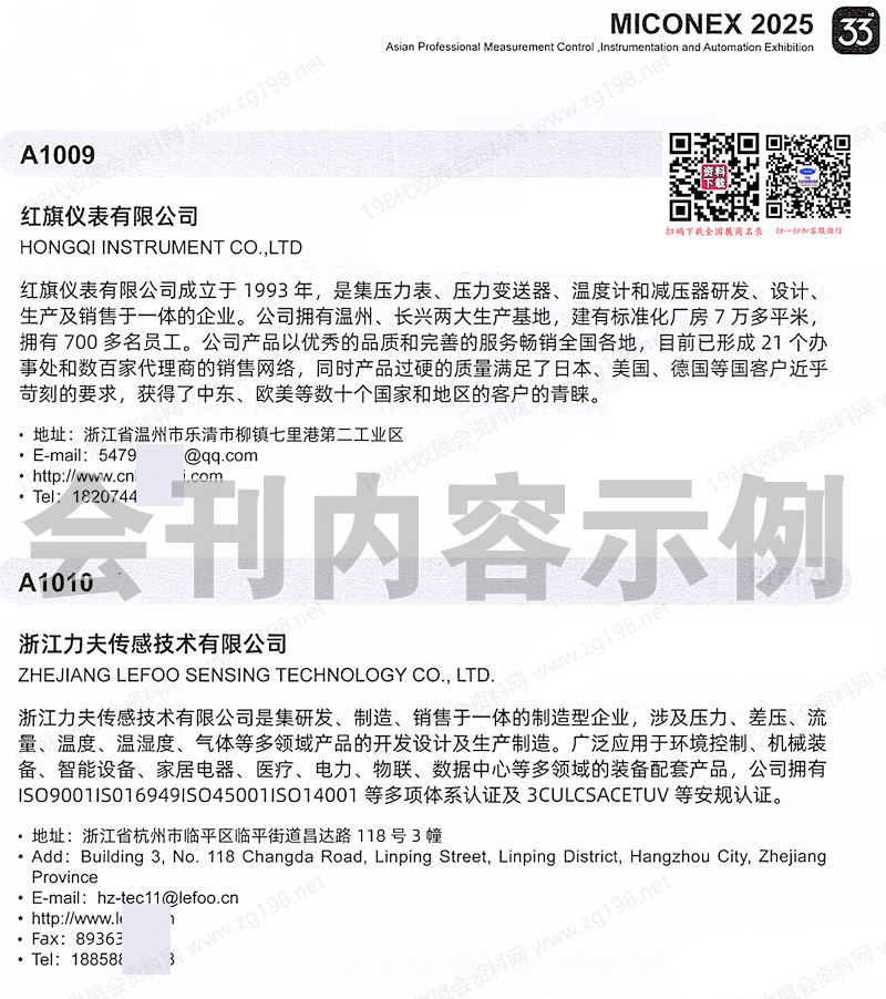 2025長沙MICONEX第33屆中國國際測量控制與儀器儀表展