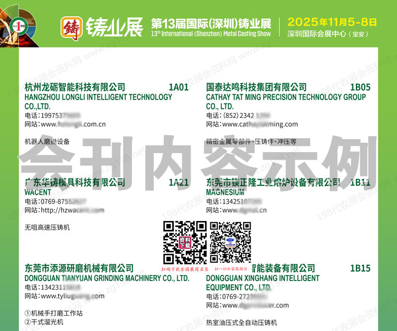 2025深圳第13屆國(guó)際鑄業(yè)展